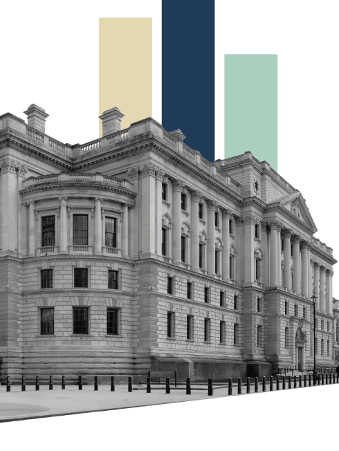 Building facade, stylized illustration